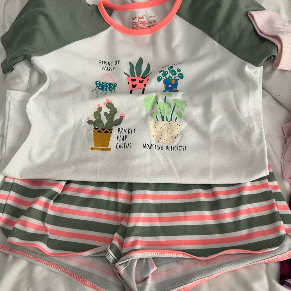 Girls size 7/8 and 8 pajamas